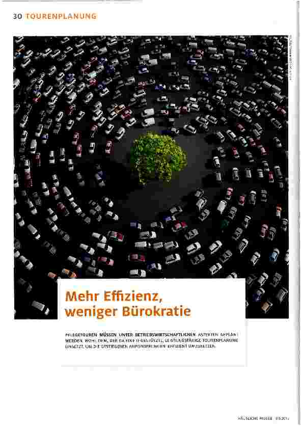 Vorschauseite 1: Mehr Effizienz, weniger Bürokratie