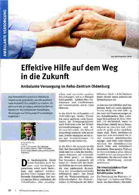 Vorschauseite 1: Effektive Hilfe auf dem Weg in die Zukunft