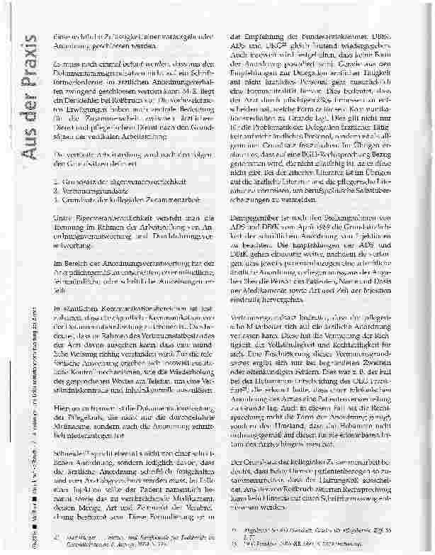 Vorschauseite 6: Duplik auf Roßbruch - Zur Anordnungsund Dokumentationsverantwortung des Arztes