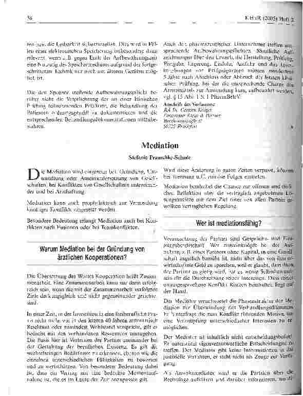 Vorschauseite 1: Mediation