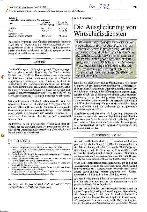Vorschauseite 1: Die Ausgliederung von Wirtschaftsdiensten
