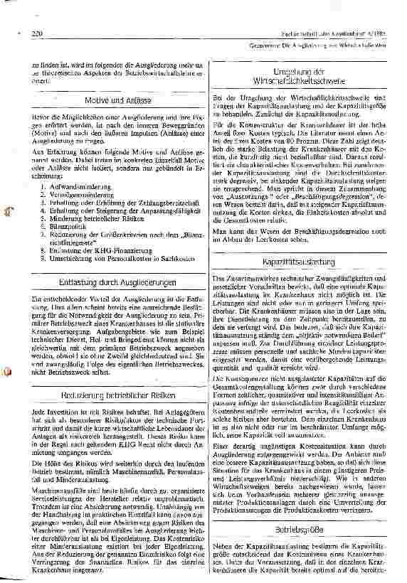 Vorschauseite 2: Die Ausgliederung von Wirtschaftsdiensten