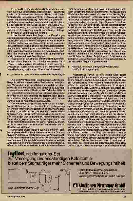 Vorschauseite 3: Der helfende Einfluß der Krankenschwester auf die Beziehung zwischen Krebskranken und seinen Familienangehörigen