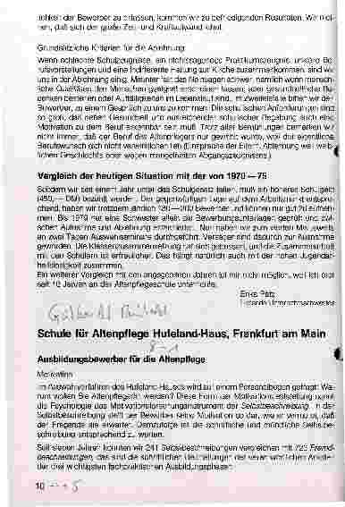Vorschauseite 4: Altenkrankenpflegeschule der Henriettenstiftung - Hanover Ausbildungsbewerber für die Altenpflege