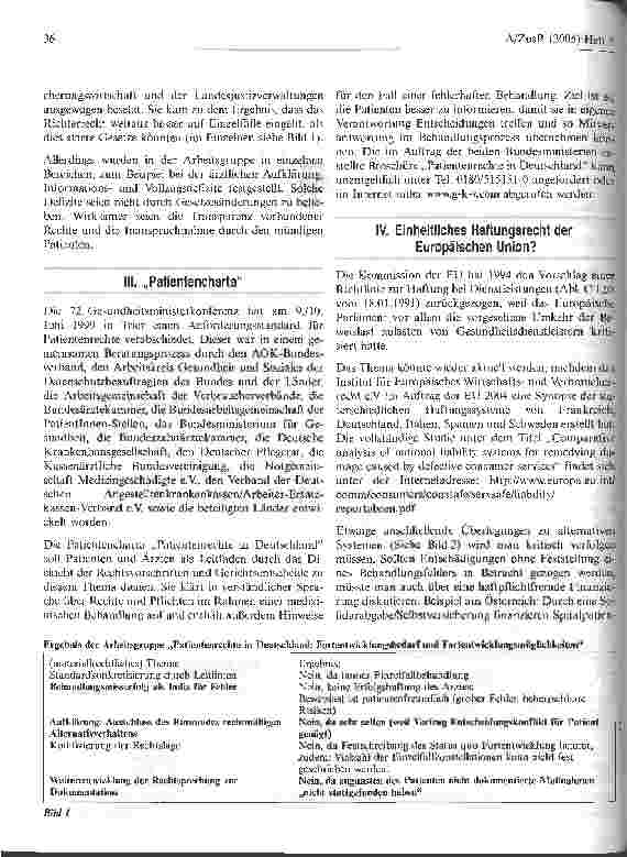 Vorschauseite 6: Ist die Arzthaftpflicht reformbedürftig? Ein Vergleich mit alternativen Modellen
