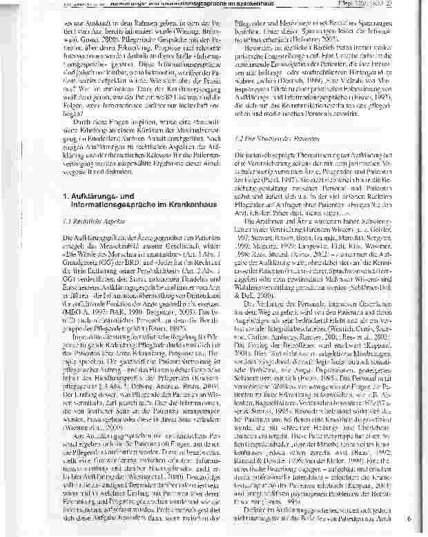 Vorschauseite 2: Aufklärungsund Informationsgespräche im Krankenhaus