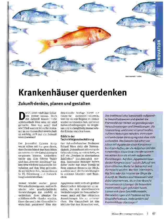 Vorschauseite 1: Krankenhäuser querdenken