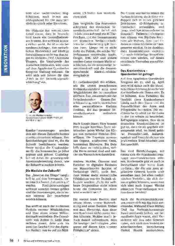 Vorschauseite 2: Krankenhäuser querdenken