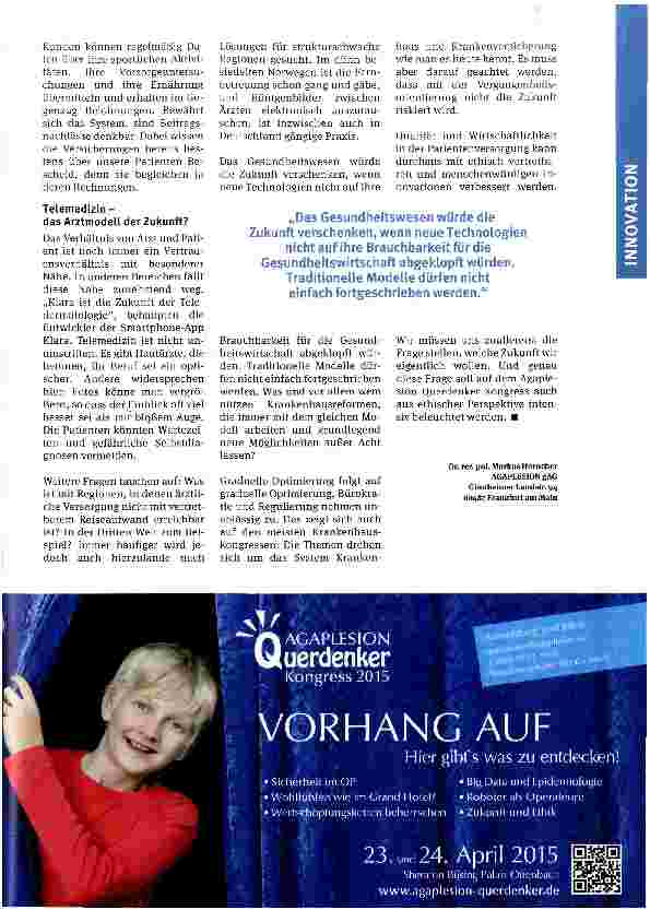 Vorschauseite 3: Krankenhäuser querdenken