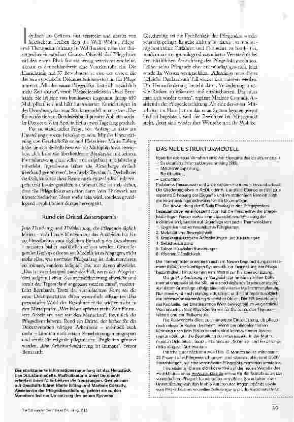 Vorschauseite 2: MENSCHEN PFLEGEN STATT AKTEN WÄLZEN
