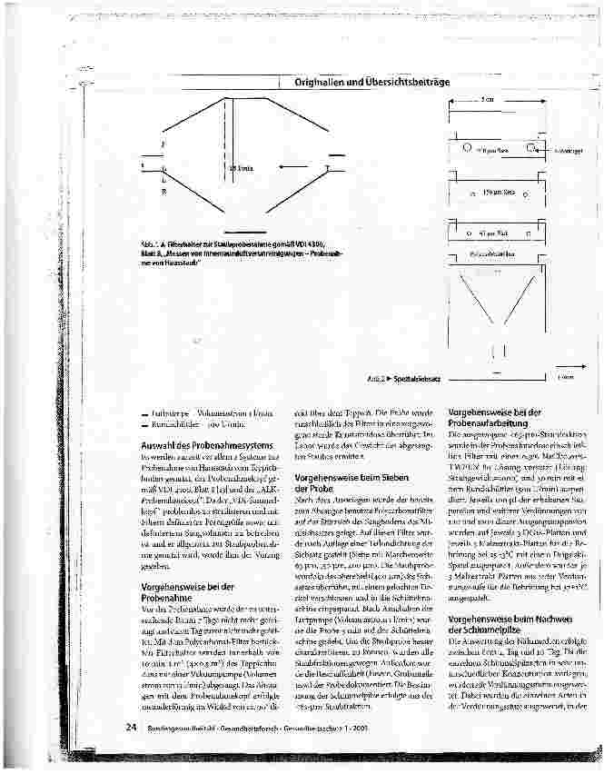 Vorschauseite 4: Schimmelpilze im Hausstaub - Probenahme und Bestimmung