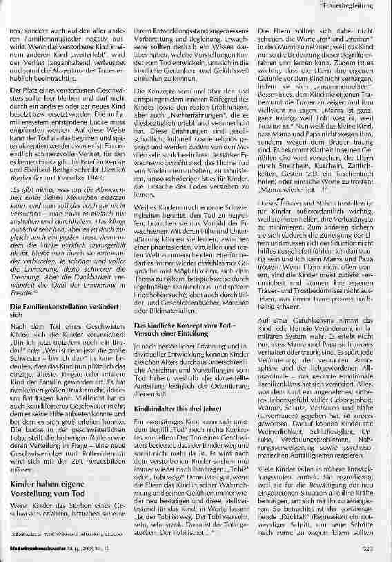 Vorschauseite 3: Mein kleiner Bruder ist todkrankDie Trauer der Geschwisterkinder