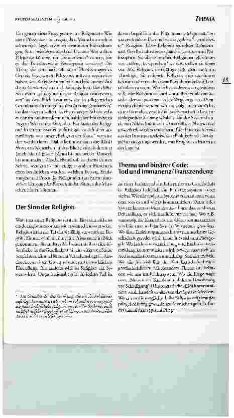 Vorschauseite 2: Der Sinn der Religion - Religion der Sinne