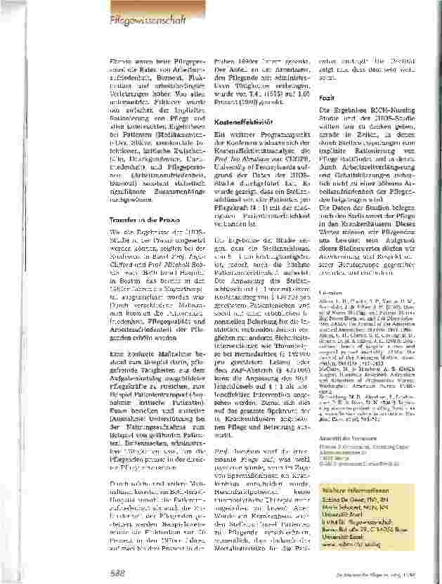 Vorschauseite 3: Rationierung von Pflege bedingt höhere Patientensterblichkeit