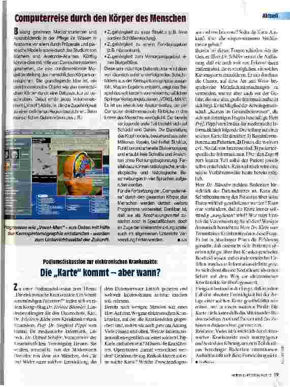 Vorschauseite 2: Zeitenwende in der Medizin?