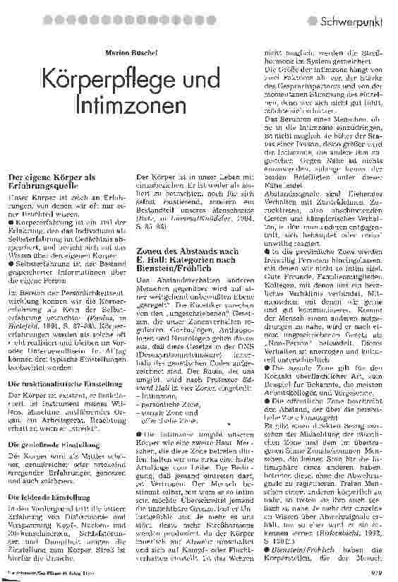 Vorschauseite 1: Körperpflege und Intimzonen