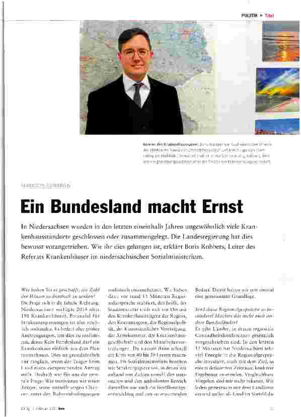 Vorschauseite 1: Ein Bundesland macht Ernst