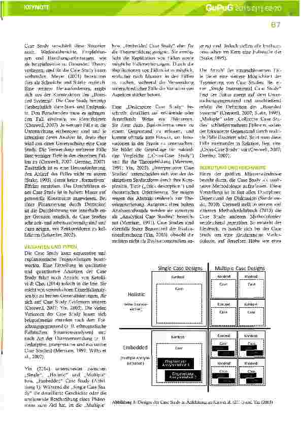 Vorschauseite 6: Case Study Methodik - Methodologie - Forschungsstrategie