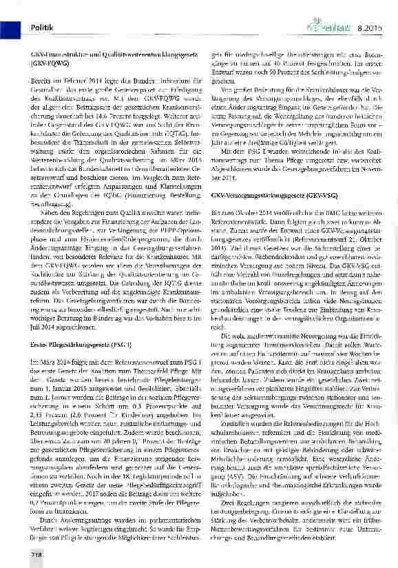 Vorschauseite 2: Halbzeitbilanz: Die Gesundheits politik der Großen Koalition