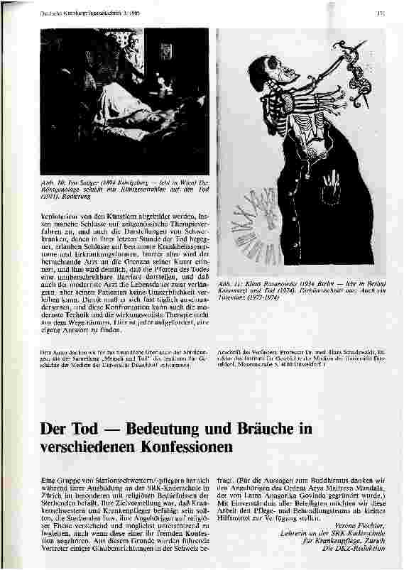 Vorschauseite 6: Totentänze - Bemerkungen aus medizin-historischer Sicht