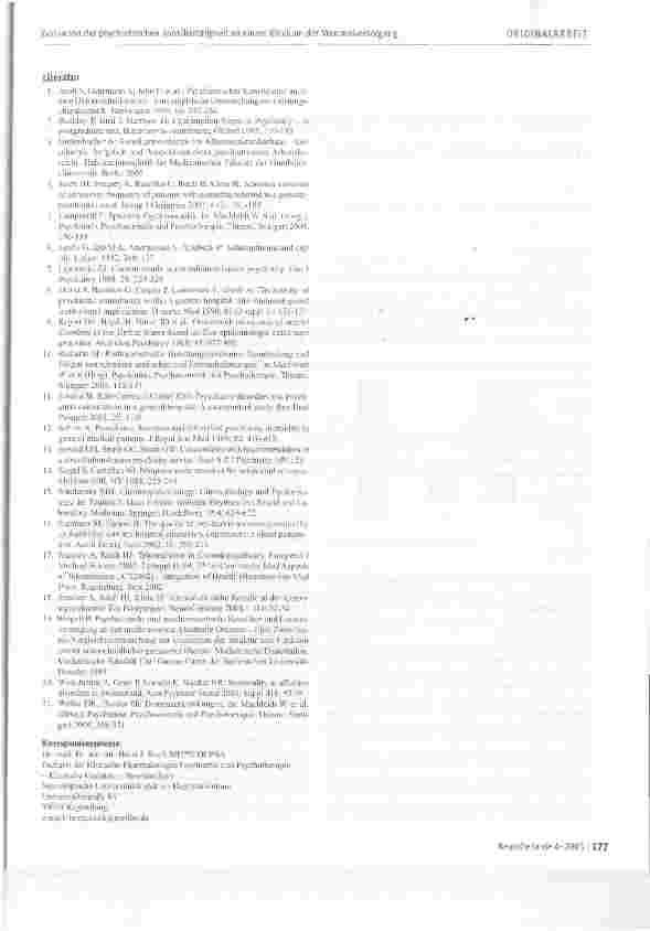 Vorschauseite 3: Evaluation der psychiatrischen Konsiliartätigkeit an einem Klinikum der Maximalversorgung