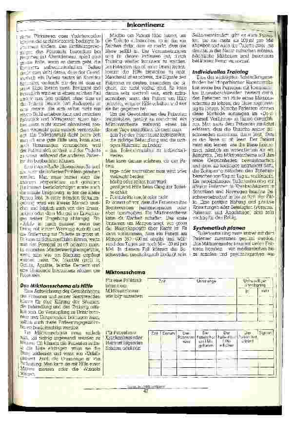 Vorschauseite 3: Inkontinenz ist nicht Altersschicksal