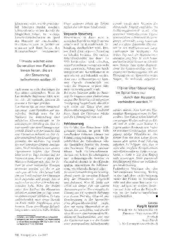 Vorschauseite 2: Wenn Patientinnen (fehl)gesteuert werden