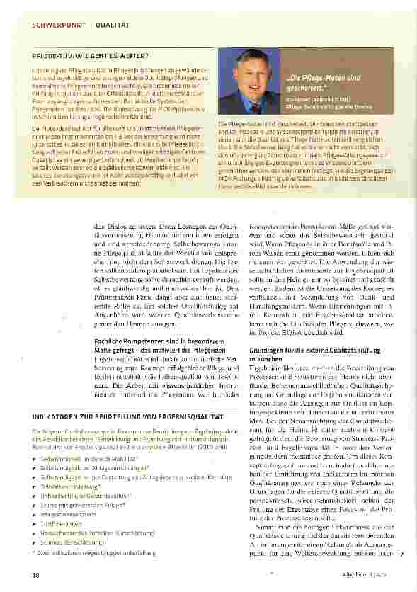 Vorschauseite 3: Gute Chancen für Relaunch der Qualitätssicherung