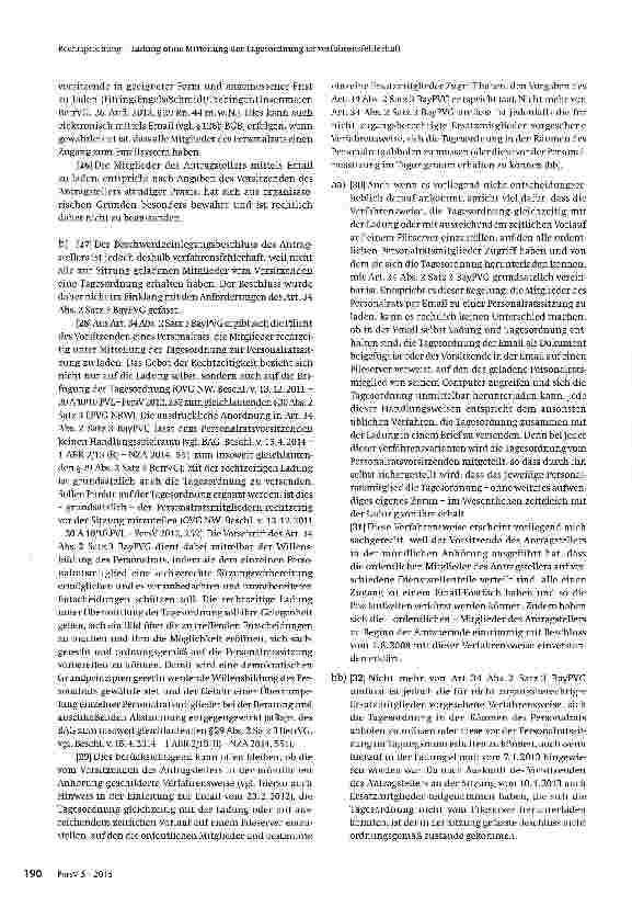 Vorschauseite 3: Ladung ohne Mitteilung der Tagesordnung ist verfahrensfehlerhaft