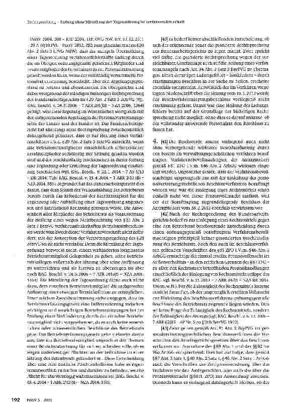 Vorschauseite 5: Ladung ohne Mitteilung der Tagesordnung ist verfahrensfehlerhaft