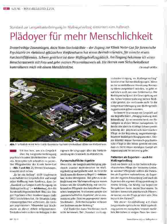 Vorschauseite 1: Plädoyer für mehr Menschlichkeit