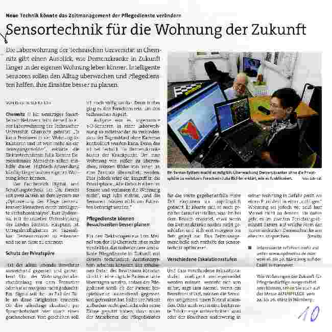 Vorschauseite 1: Sensortechnikfür die Wohnung der Zukunft