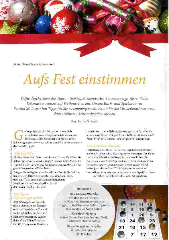 Vorschauseite 1: Aufs Fest einstimmen