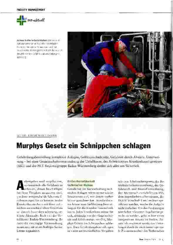 Vorschauseite 1: Murphys Gesetz ein Schnippchen schlagen