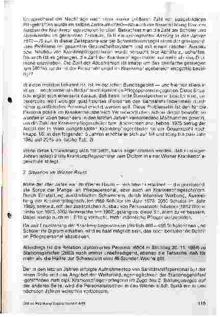 Vorschauseite 2: Die berufliche Situation der Pflegepersonen in Wien