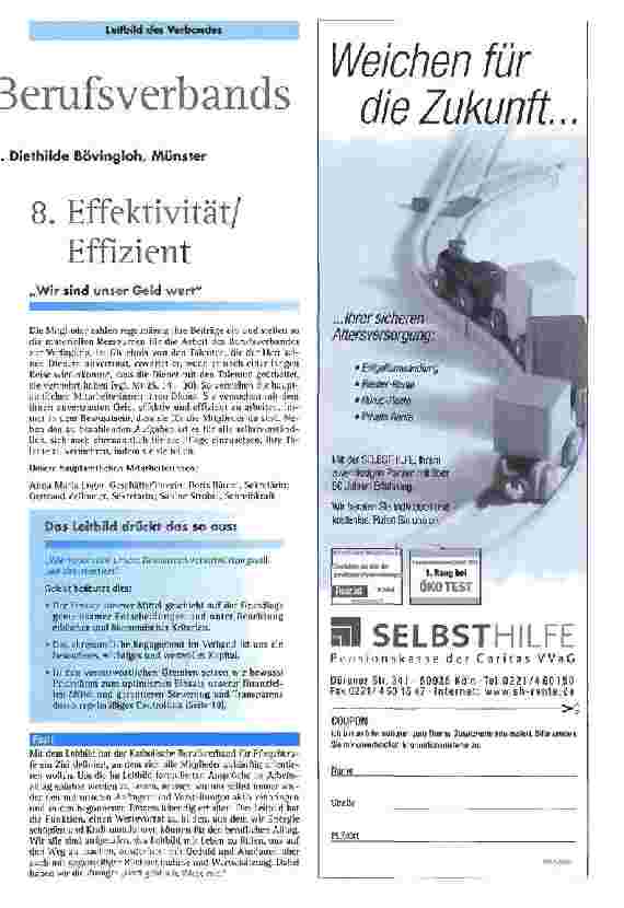 Vorschauseite 2: Das Leitbild des katholischen Berufsverbandes für Pflegeberufe - Teil IV