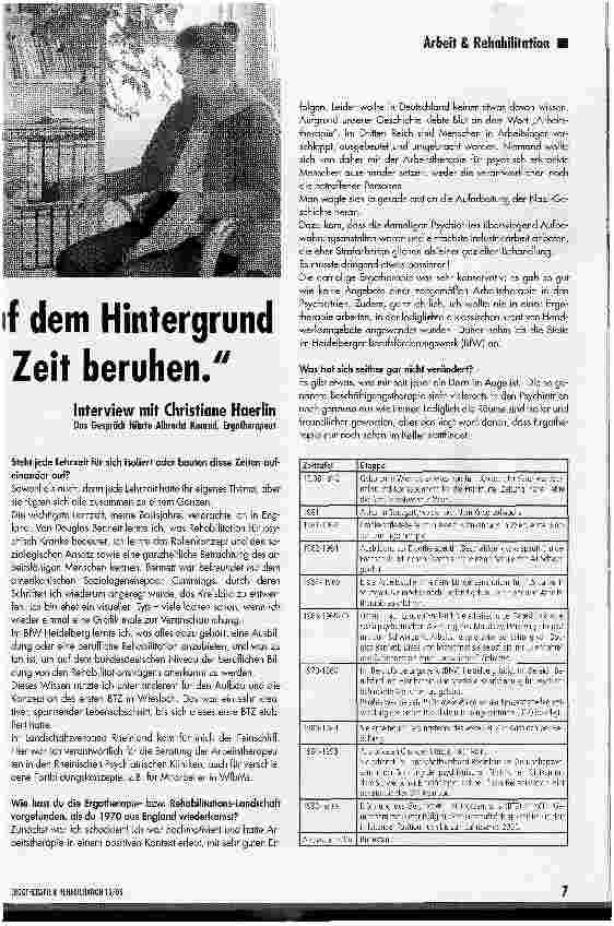 Vorschauseite 2: Unser Wirken und Handeln sollte immer auf dem Hintergrund der gesellschaftlichen Bedingungen unserer Zeit beruhen.
