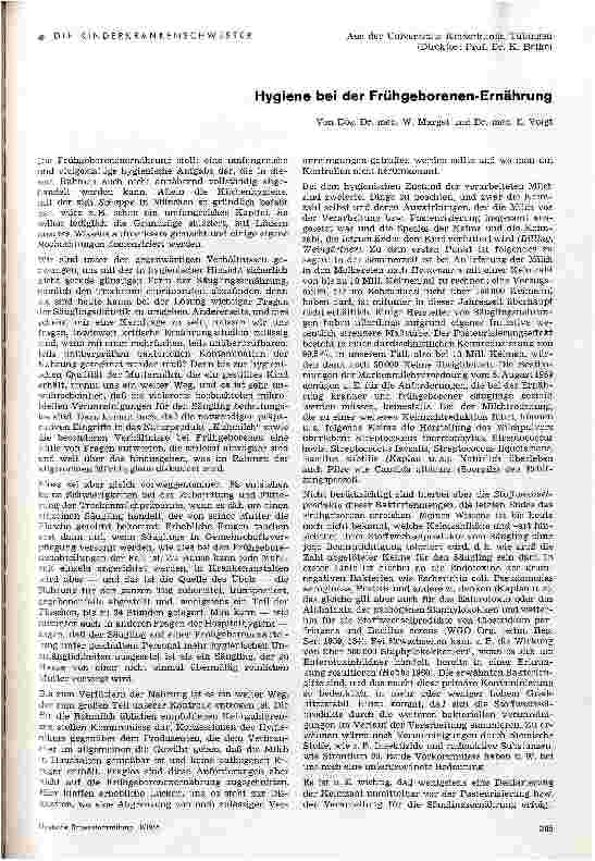 Vorschauseite 1: Hygiene bei der Frühgeborenen-Ernährung