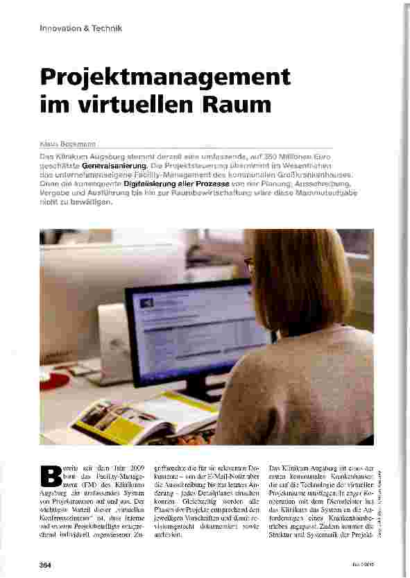Vorschauseite 1: Projektmanagement im virtuellen Raum