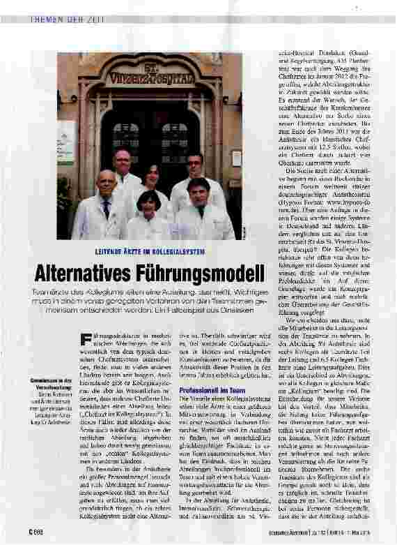 Vorschauseite 1: Alternatives Führungsmodell