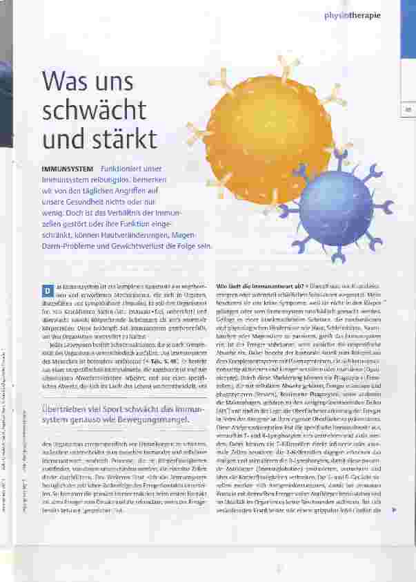 Vorschauseite 1: Was uns schwächt und stärkt