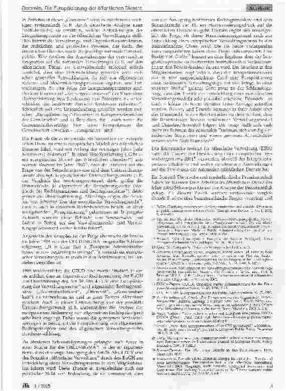 Vorschauseite 4: Die Europäisierung der öffentlichen Dienste - zwischen nationaler Souveränität und Rechtsangleichung