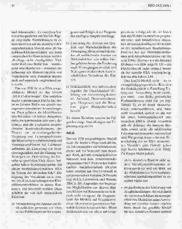Vorschauseite 5: Morbiditätsorientierter Risikostrukturausgleich und Versorgungseffizienz
