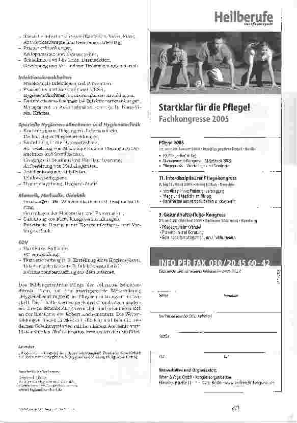 Vorschauseite 3: Hygienebeauffragte(r) in Pflegeeinrichtungen
