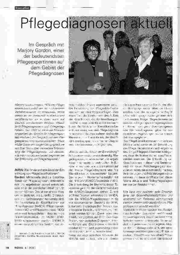 Vorschauseite 1: Pflegediagnosen aktuell