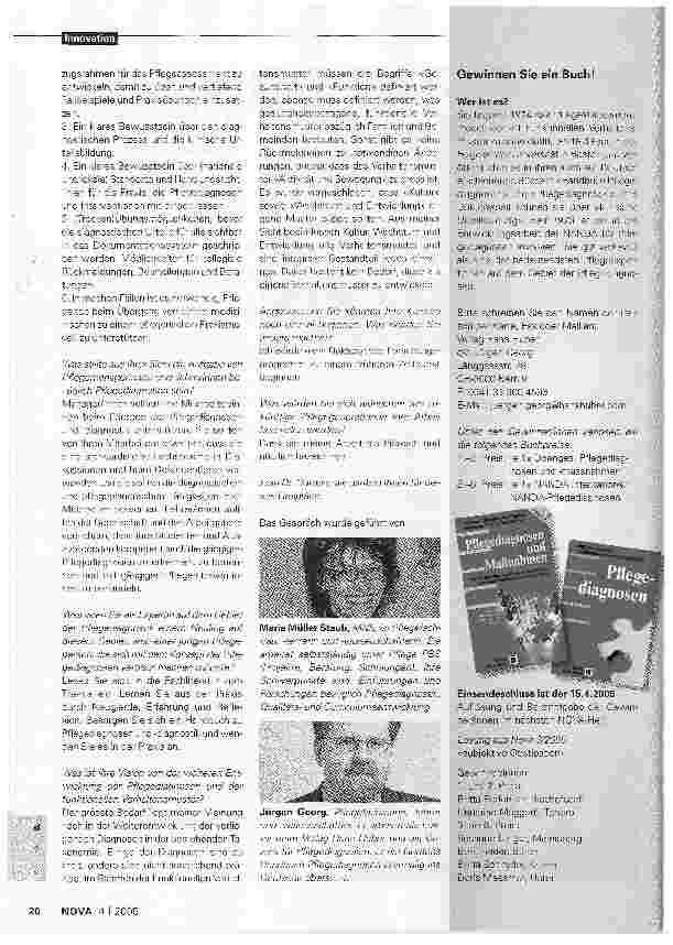 Vorschauseite 3: Pflegediagnosen aktuell