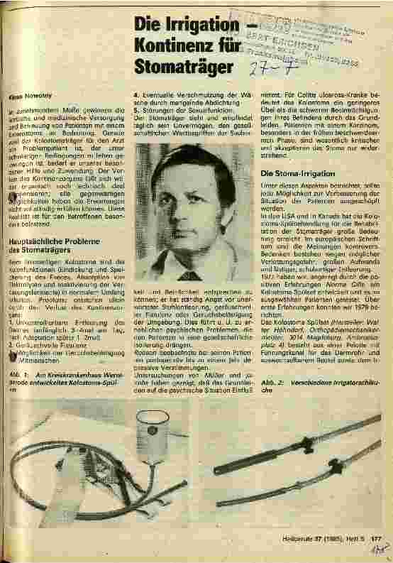 Vorschauseite 1: Die Irrigation - Kontinenz für Stomaträger
