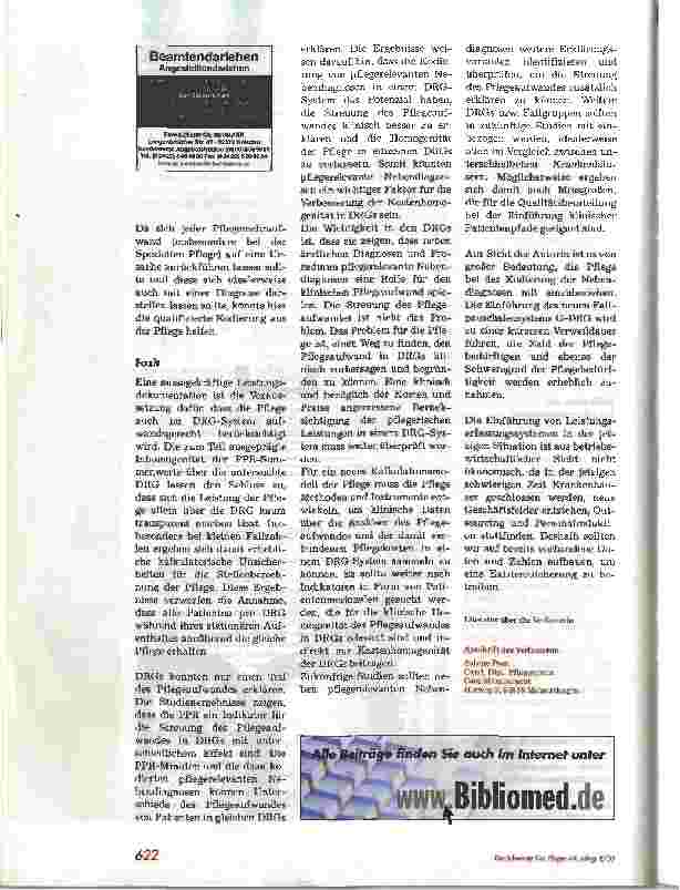 Vorschauseite 5: Korrelation von Pflegeaufwand (PPR) und DRGs