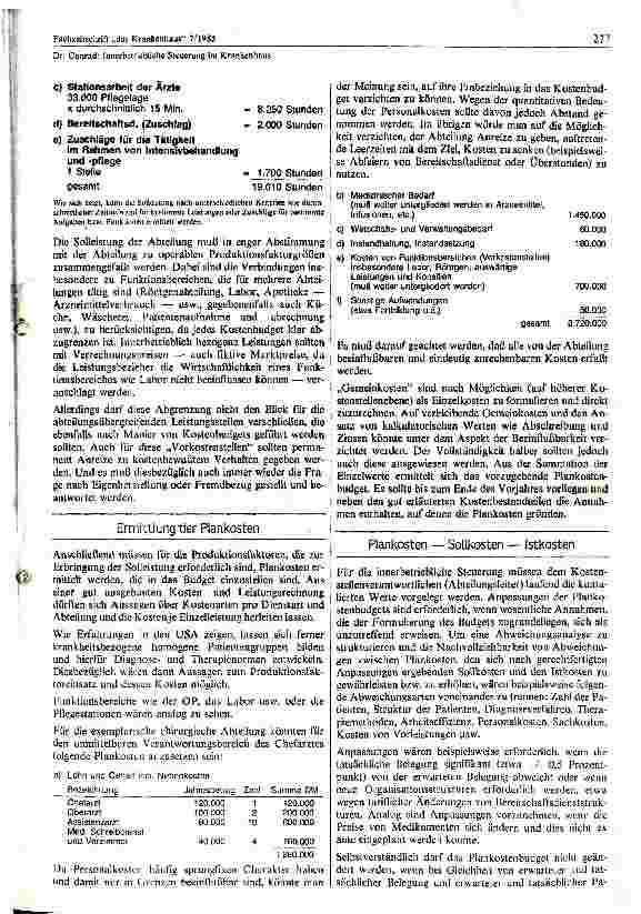 Vorschauseite 3: Innerbetriebliche Steuerung im Krankenhaus