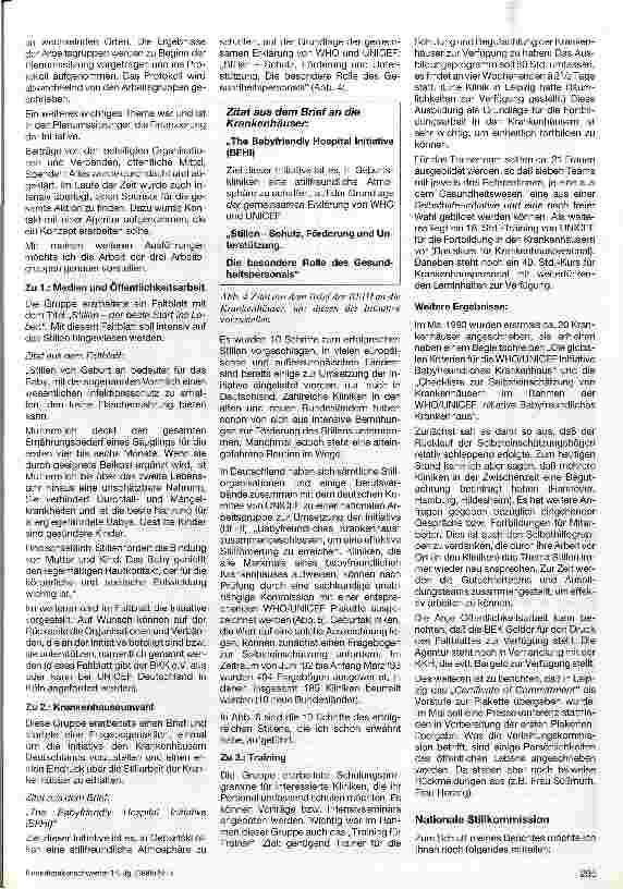 Vorschauseite 2: Initiative Babyfreundliches Krankenhaus der WHO und UNICEF